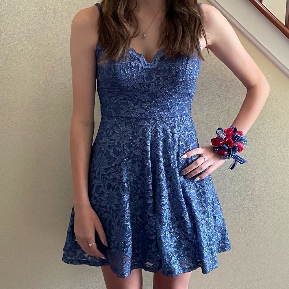 Blue dress